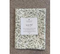 Ralphie Bear Baby & Toddler Splash Mat for Under Highchairs, Weaning, Messy Play and Crafts, Neutral Willow Leaves Print, 120x120cm