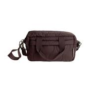 Ralphie Bear Quilted Baby Changing Bag, Pockets for Nappies and Bottle Holder, Stroller Pram Straps and Shoulder Strap, Water Resistant Outer and Inner Fabric, Brown with Pear Print Lining