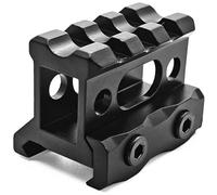 RALSPEC 20mm Picatinny Rail Riser Mount Hollow See Through 1" High Red Dot Sight Optics Base Extension Rifle Gun Weaver Raiser Airsoft