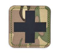 RALSPEC Camo IRR Medic Med Patch Hook and Loop 5x5cm First Aid Army Airsoft Cross Camouflage Badge EMS EMT