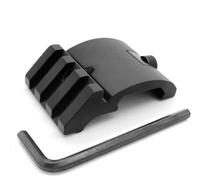 RALSPEC Low Profile 45 Degree Offset 20mm Picatinny Rail Mount Angled Weaver Side Adapter for Torch Laser Sight Base Airsoft Handguard Low Profile