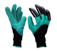 Ram® 2 x Gardening Garden Lawn Plant Gloves Thorn Resistant Safety Gloves Pruning Digging Gloves With Rake