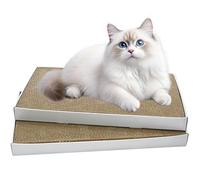Ram® 2 x Large Cat Scratcher Pad Corrugated Cardboard Kitten Scratcher Board Lounge Indoor Scratcher Pad