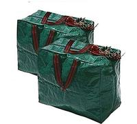 Ram® 2 X Large Christmas Decoration Storage Bags Tinsel Baubles Xmas Decor Zipped Storage Bags