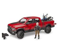 Btuder Toys Dodge Ram 2500 Power Wagon with Ducati Scrambler Desert Sled 1:16