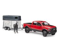 Bruder 02501 RAM 2500 Power Wagon With Horse Trailer & Horse
