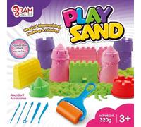 Ram© 4 x Kids Magic Sand Quick Sand Play Sand with Castle Moulds