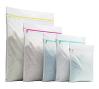 Ram® 5 Pieces Reusable Laundry Bag With Zip Zip Up Laundry Mesh Laundry Bag For Delicates Blouse Hosiery Underwear Bra Lingerie Baby Clothes