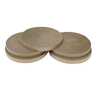 Ram® 5 x Cat Scratcher Fun Interactive Double Sided High Density Corrugated Cardboard Scratchers Posts Poles Indoor Play Support 26CM