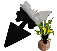 Ram® 60 PCS Fruit Fly Trap Double Sided Gnat Fly Fungus Fly Control For Indoor Outdoor Insect Plant Control (Black)