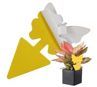 Ram® 60 PCS Fruit Fly Trap Double Sided Gnat Fly Fungus Fly Control For Indoor Outdoor Insect Plant Control (Yellow)
