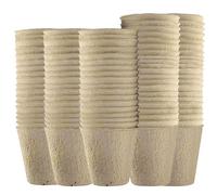 Ram® 96 Piece Biodegradable Organic Fibre Seed Growing Pots, Seedling Pots For Cultivation, Compostable Plant Pots, GreenHouse Biodegradable Plants Pots