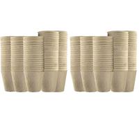Ram® 96 Piece Biodegradable Organic Fibre Seed Growing Pots, Seedling Pots For Cultivation, Compostable Plant Pots, GreenHouse Biodegradable Plants Pots (Pack of 2)
