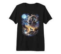 Ram Aries Howler at the Moon Vintage Premium T-Shirt