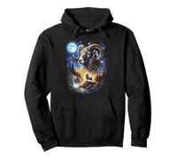Ram Aries Howler at the Moon Vintage Pullover Hoodie
