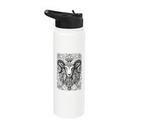 Ram Aries Zodiac Star Signs Astrology Constellation Stainless Steel Insulated Water Bottle