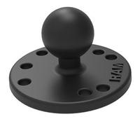 RAM-B-202U 2.5" Composite Round Base with AMP's Hole Pattern & 1" Ball