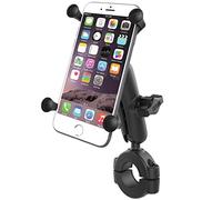 RAM-B-408-112-15-UN10 RAM® Torque™ 1 1/8" - 1 1/2" Diameter Handlebar/Rail Base with 1" Ball, Standard Arm and X-Grip® for Larger Phones