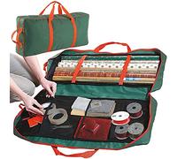 Ram® Christmas Wrapping Paper Storage Bag Fabric Gift Wrap Storage (82 x 34 x 13 cm) For Paper, Tags & Bows