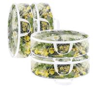 Ram® Clear Wreath Storage Christmas Wreath Garlands Storage Bag With Zip Window 30"