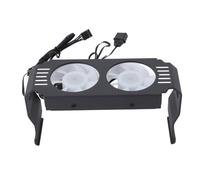 RAM Cooling Fan, Low Noise -rawning Memory Module Cooler Dual Fan Shock Absorption High Efficiency for GDR DDR2 DDR3 DDR4 DDR5 (Black)