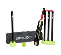 Ram Cricket Mini Crazy Cricket Set - approx. ages 5-9 yrs - includes 1 x Size 2 Bat - Durable & Balanced Kwik Style Set for Cricket Training, Cricket Matches, Garden, Beach, or Park