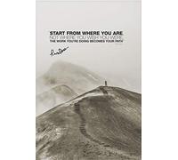Ram Dass Start from where you are pre-signed Photo Poster, 12 x 8 in | Unframed portrait photo poster printed on glossy photographic paper for indoor wall display.