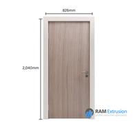 Ram Extrusion 3 Door Pack Internal Fire Door Fd30 Grey Oak 826 Rh Complete Fire Door Set