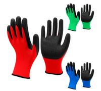 Ram® Gardening Gloves Non-Slip Latex Garden Lawn Gloves Cleaning Fishing Work Gloves 3 Pairs