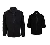 Ram Golf 2-in-1 Waterproof Rain Jacket with Zip Off Sleeves, Black, Large