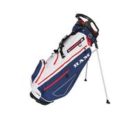 Ram Golf 9" Lightweight Stand Bag, Navy/White/Red