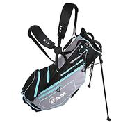 Ram Golf Ladies FX Lightweight Golf Stand Carry Bag, Grey/Black/Sky Blue