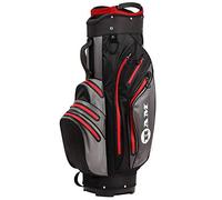 Ram Golf Waterproof Cart/Trolley Bag - 14 Way Club Dividers Black/Grey/Red