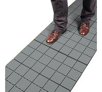 Ram© Grey Garden Interlocking Heavy Duty Garden Tiles Path Decking for Deck Lawn Garden x 5