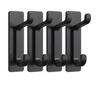 Ram® Heavy Duty Self Adhesive Hooks Stainless Steel Heavy Strong Stick On Wall Door Bag Purse Bathroom Towel Coat Office Hooks Pack of 4 or 6 (4)