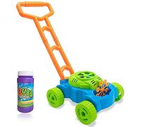 Ram© Lawn Bubble Mower Push Along Toy Lawnmower For Kids And Toddlers With Bubble Machine Soapy Solution Included