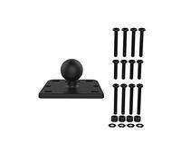 Ram Mount Motorcycle Brake/Clutch Reservoir Cover Base with 1" Ball Centered?Blk