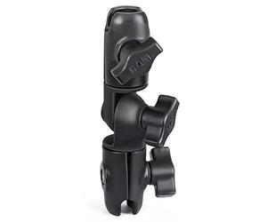 Ram Mount RAP-B-200-2U Composite Double Socket Swivel and Ratchet Arm, 159mm Diameter, Black