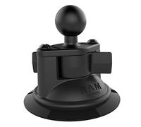 Ram Mount Twist Lock Suction Cup Foot with Ball | Windshield and dash mounting base, composite construction for RAM Mounts B Size systems