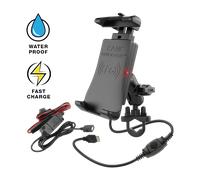 §RAM® Mounts Quick-Grip™ Waterproof Wireless Charging Handlebar Mount§