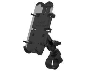 RAM MOUNTS Quick-Grip XL Phone Mount with RAM Tough-Strap Handlebar Base RAP-B-460-A-PD4U for Bikes and Motorcycle Handlebars
