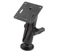 RAM Double 1.5" Ball Mount with 75x75mm 3.625" VESA Plate│2.5" Round Base│Black