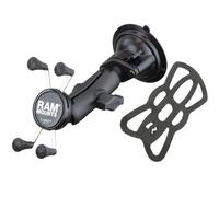 Ram Mounts X-grip® Twist-lock™ Suction Cup Phone Mount Silver