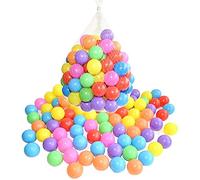 Ram® Multicoloured Soft Plastic Play Pit Balls with Clear PVC Carry Bag for Indoor Outdoor Swimming Pool Trampoline Play Toy (400)