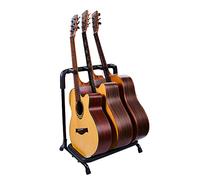 RAM ONLINE Guitar Stand for 3 Guitars, Multiple Guitar Display Rack, Folding Metal Acoustic Guitar Stand