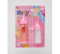 RAM ONLINE Milk Bottle Pretend Play Childrens Baby Doll Magic Feeding Bottles Milk Juice Bottles, Clear (Packing May Vary)