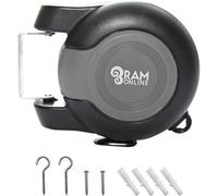 Ram Online Ram 30 Metre Retractable Reel Clothes Lines, Black