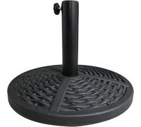 Ram Online Ram Black 10Kg Heavy Duty Round Base Patterned Leaf Effect Parasol Base Umbrella Canopy Stand