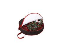 Ram Online Ram Black Large Christmas Wreath Storage Bag Waterproof Xmas Storage Bag With Zip And Handles Suitable For 30 Inches