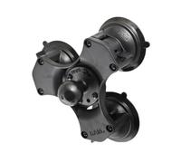 RAM ONLINE RAP-365-224-1 RAP-365-224-1 Triple Suction Cup Mount with Round Base and 1.5 Ball